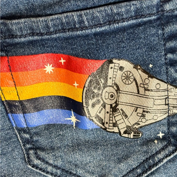 Her Universe Star Ward Solo Bell Bottom Jeans Size 0 - Picture 8 of 12